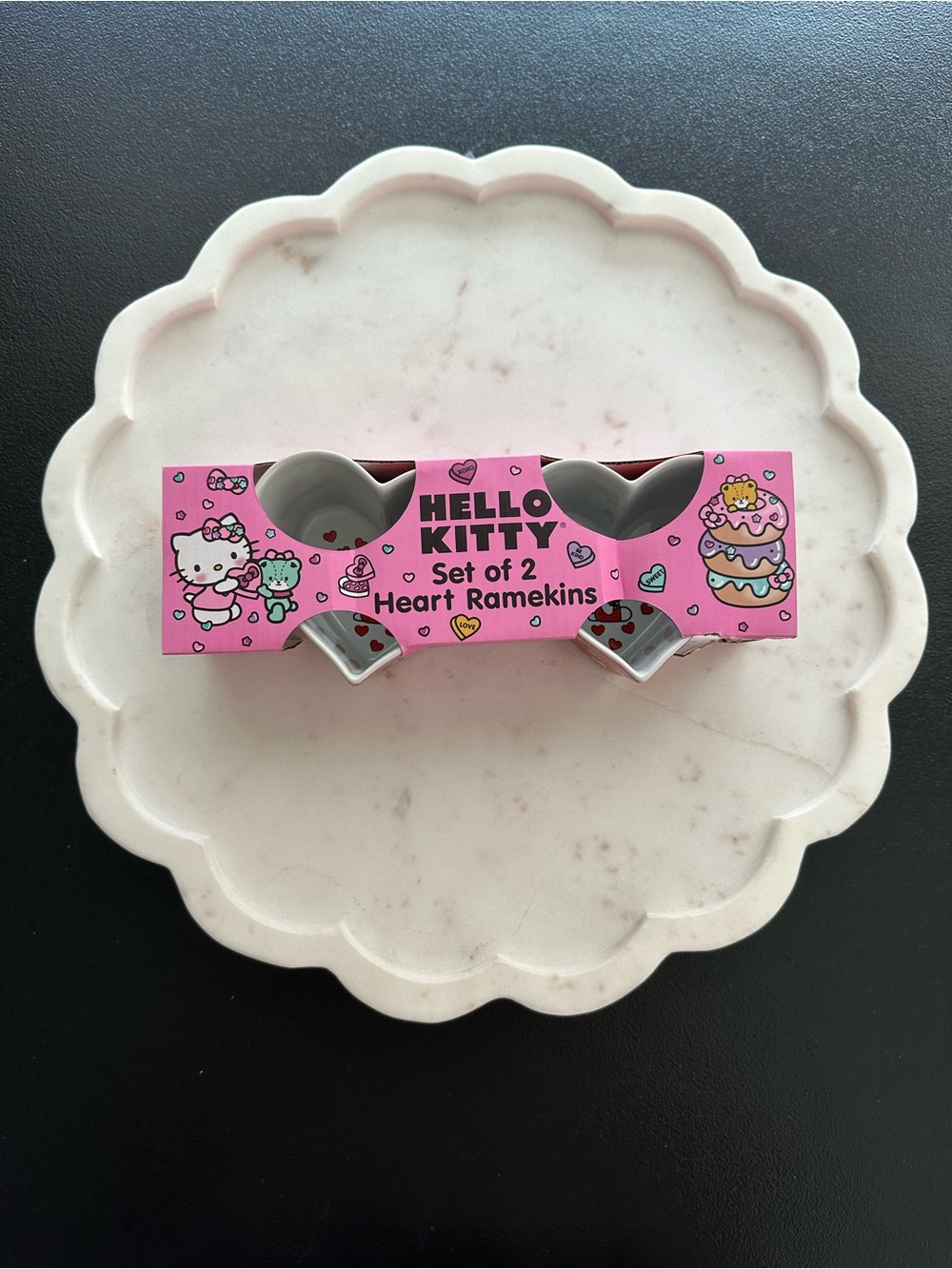 Hello Kitty Heart Ramekins Bakeware 2 Pack